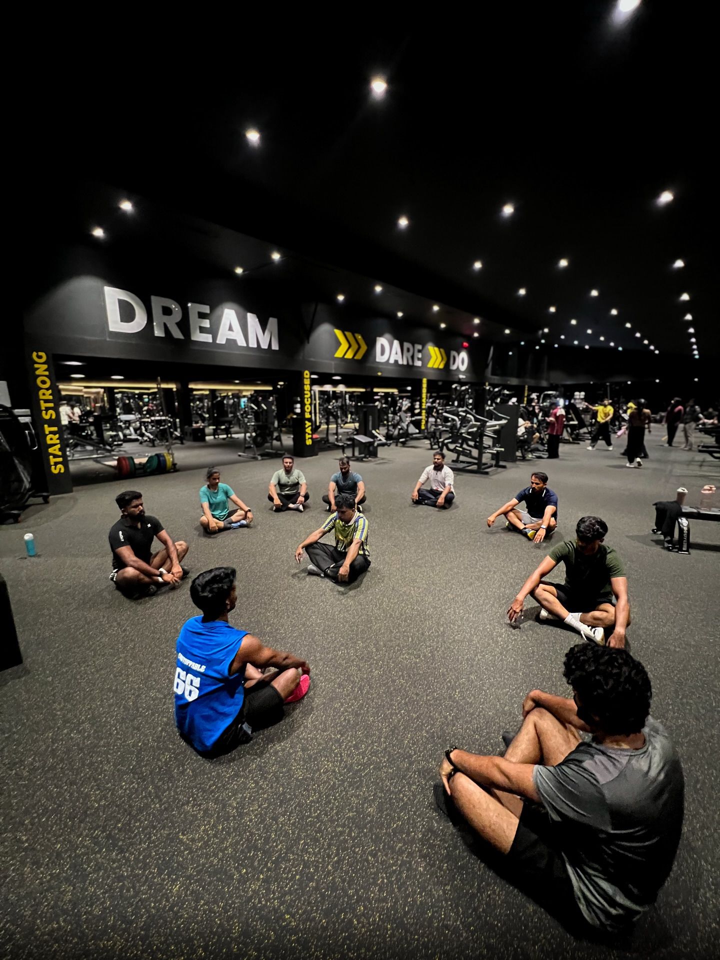 Wide view of the B6 training floor